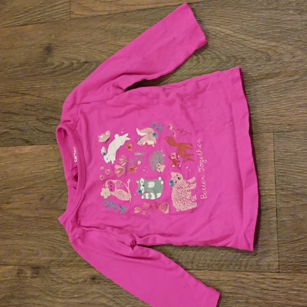 Carter's Pink Animal Friends Tee - Picture 7 of 7